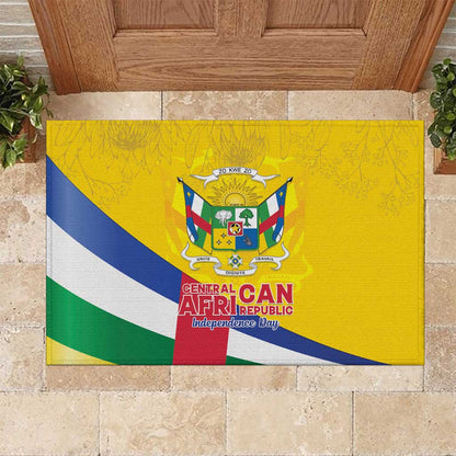 CAR Rubber Doormat Happy 65th Independence Day