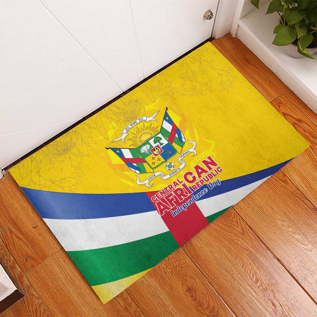 CAR Rubber Doormat Happy 65th Independence Day