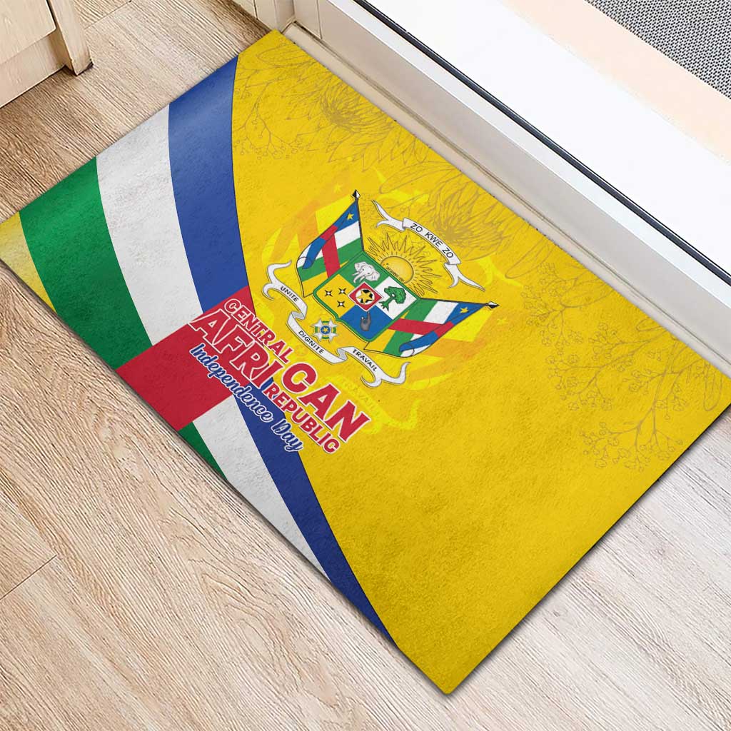 CAR Rubber Doormat Happy 65th Independence Day