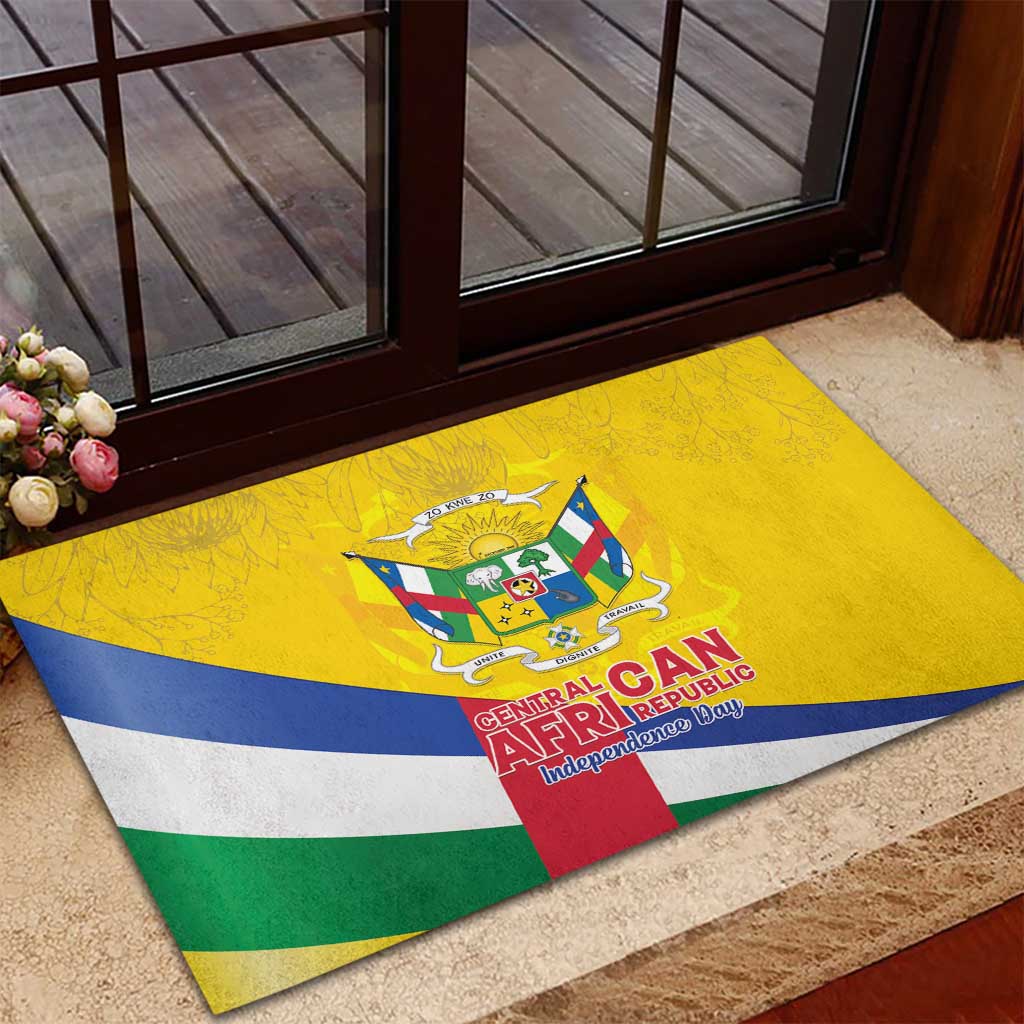 CAR Rubber Doormat Happy 65th Independence Day