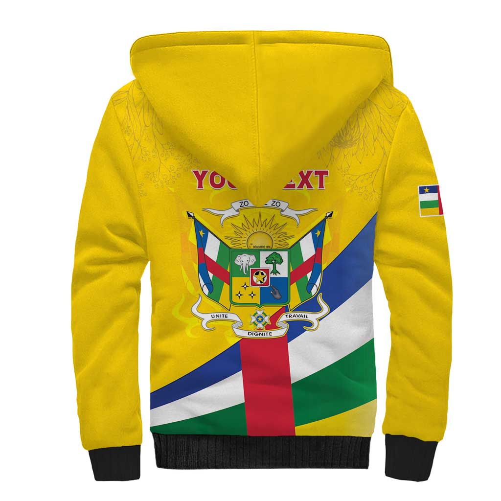 Personalised CAR Sherpa Hoodie Happy 65th Independence Day