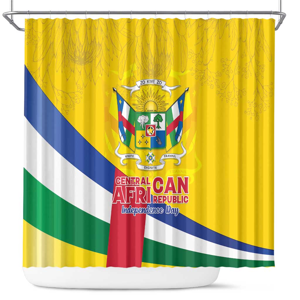 CAR Shower Curtain Happy 65th Independence Day