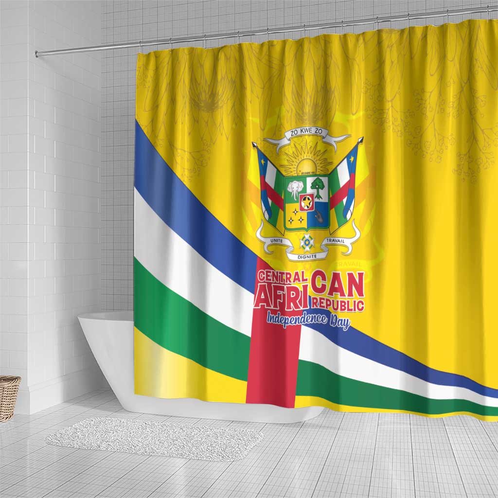 CAR Shower Curtain Happy 65th Independence Day