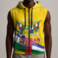 Personalised CAR Sleeveless Zip Hoodie Happy 65th Independence Day - African Pride