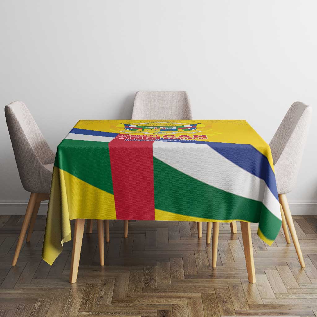 CAR Tablecloth Happy 65th Independence Day