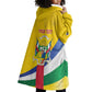 Personalised CAR Wearable Blanket Hoodie Happy 65th Independence Day