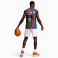 Personalised Central African Republic Elephant Basketball Jersey Coat Of Arms With Map LT15