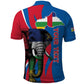 Personalised Central African Republic Elephant Polo Shirt Coat Of Arms With Map