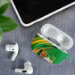 Congo Republic Day AirPods Case Coat Of Arms With Tropical Flower