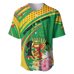 Personalized République du Congo Baseball Jersey Happy Republic Day - Grunge Style - African Pride