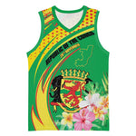 Personalized République du Congo Basketball Jersey Happy Republic Day - Grunge Style LT15