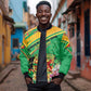 Personalized République du Congo Bomber Jacket Happy Republic Day - Grunge Style - African Pride