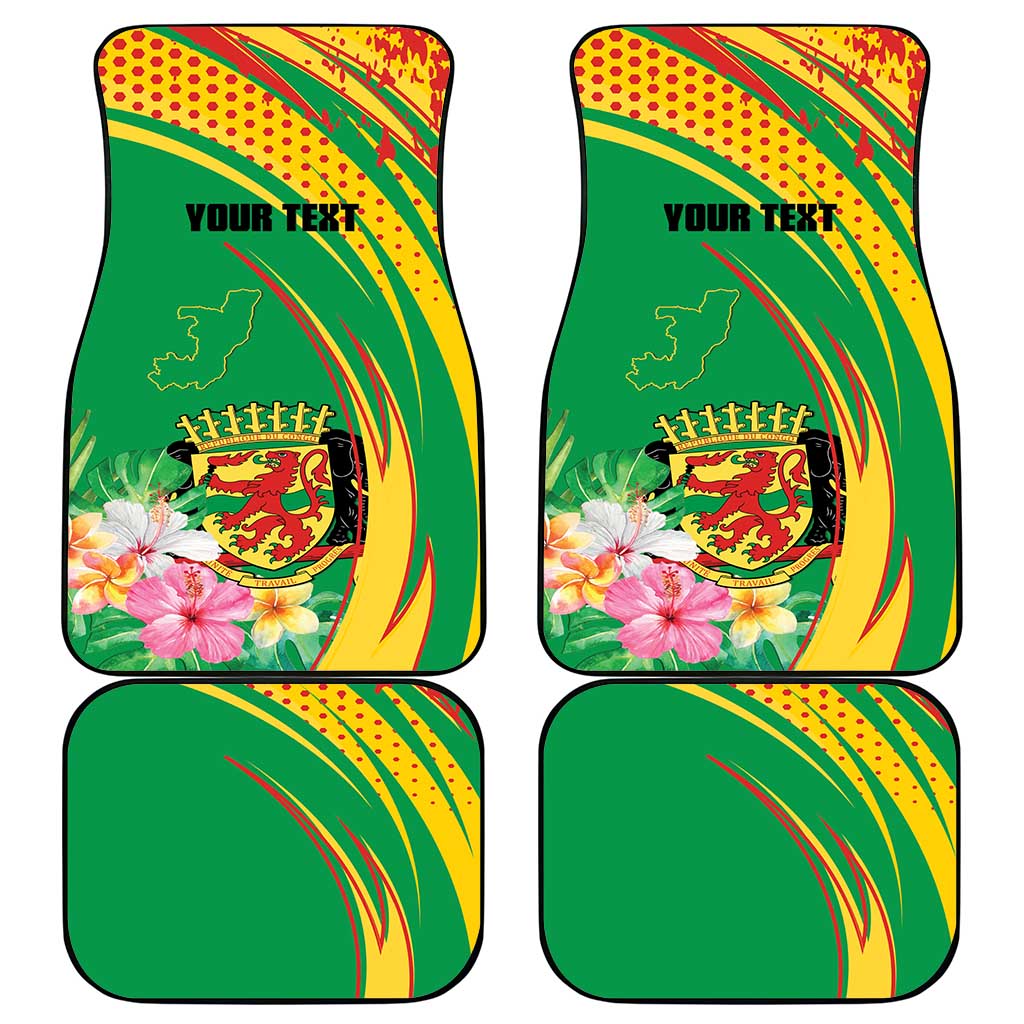 Personalized République du Congo Car Mats Happy Republic Day - Grunge Style - African Pride