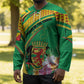 Personalized Congo Republic Day Hockey Jersey Coat Of Arms With Tropical Flower
