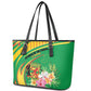 République du Congo Leather Tote Bag Happy Republic Day - Grunge Style - African Pride