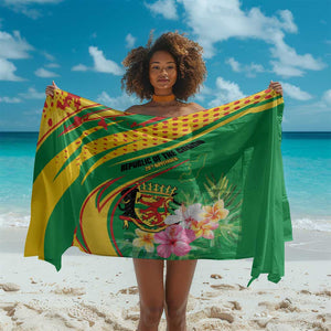 République du Congo Sarong Happy Republic Day - Grunge Style - African Pride