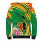Personalized République du Congo Sherpa Hoodie Happy Republic Day - Grunge Style - African Pride