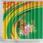 République du Congo Shower Curtain Happy Republic Day - Grunge Style - African Pride