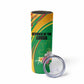 Personalized République du Congo Skinny Tumbler Happy Republic Day - Grunge Style - African Pride