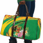 Congo Republic Day Travel Bag Coat Of Arms With Tropical Flower