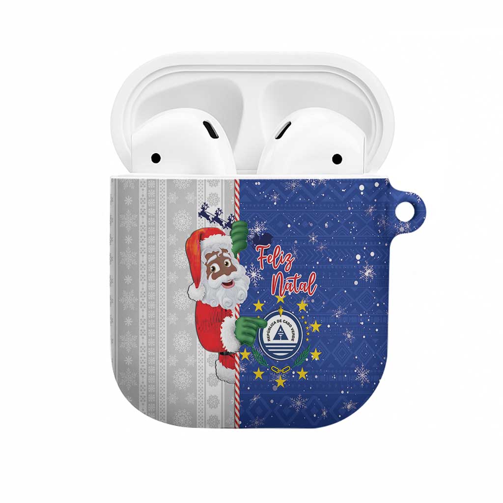Cape Verde Christmas AirPods Case Black Santa Felix Natal