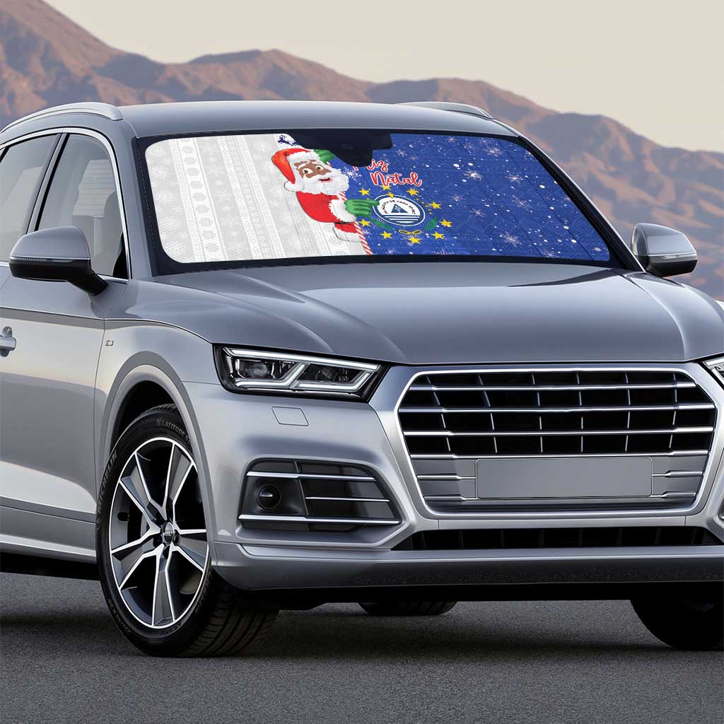 Cape Verde Christmas Auto Sun Shade Black Santa Felix Natal