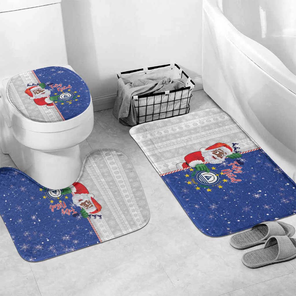 Cape Verde Christmas Bathroom Set Black Santa Felix Natal