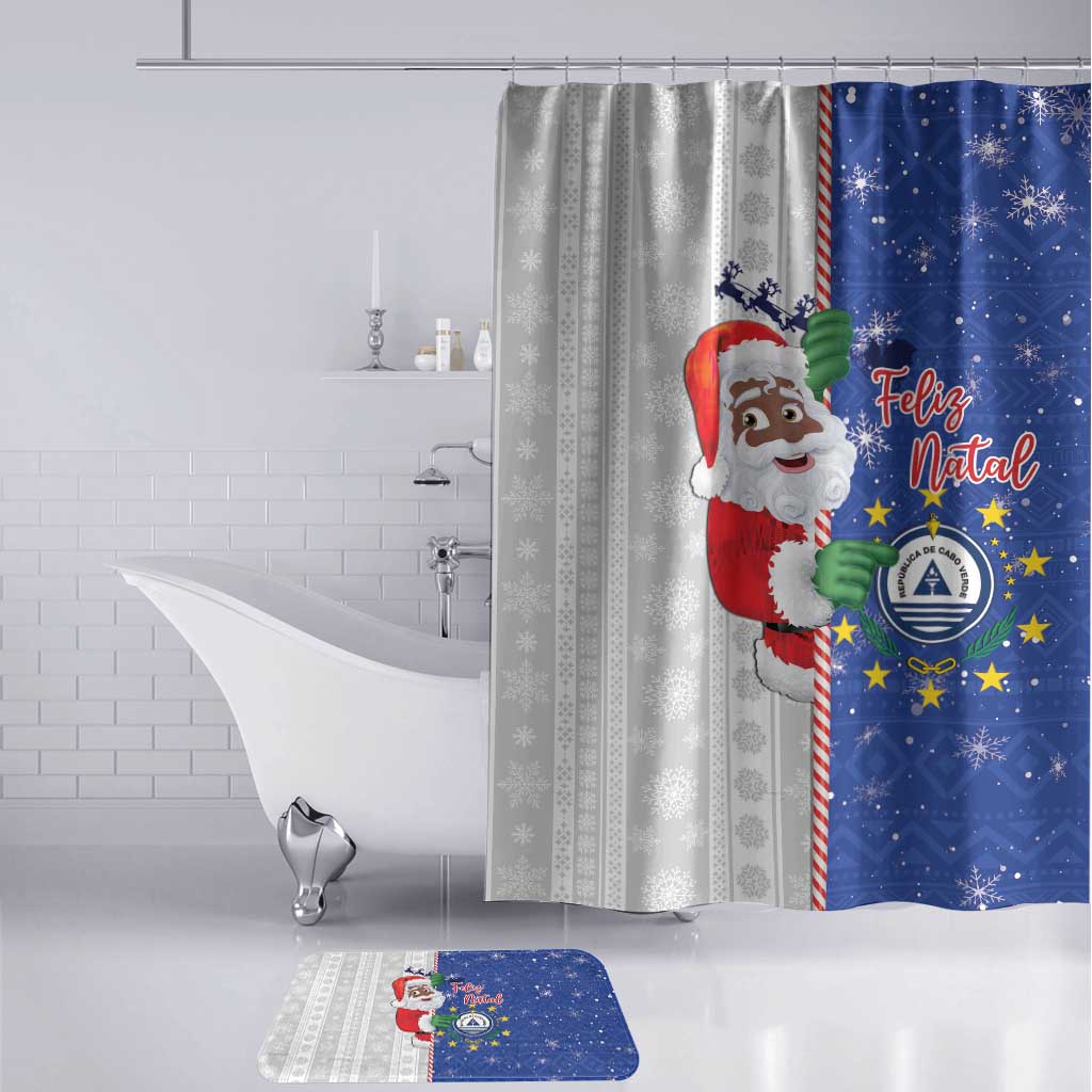 Cape Verde Christmas Bathroom Set Black Santa Felix Natal