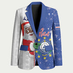 Cape Verde Christmas Blazer Black Santa Felix Natal