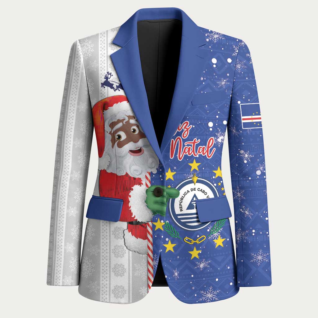 Cape Verde Christmas Blazer Black Santa Felix Natal