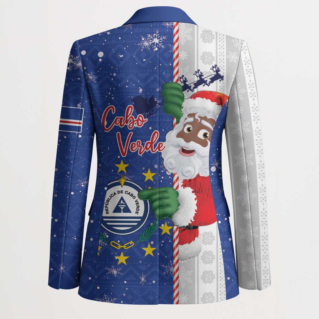 Cape Verde Christmas Blazer Black Santa Felix Natal