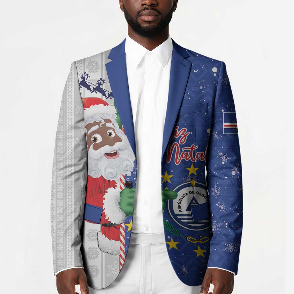 Cape Verde Christmas Blazer Black Santa Felix Natal