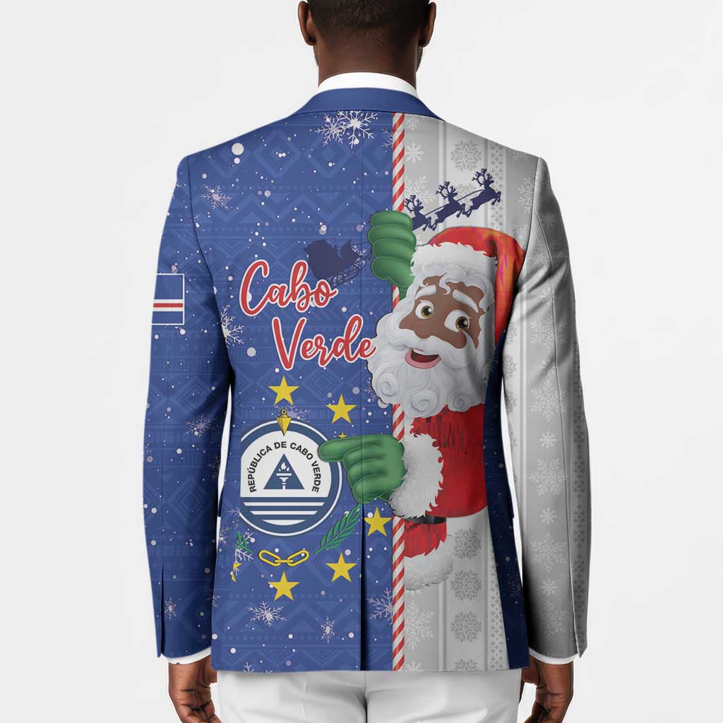 Cape Verde Christmas Blazer Black Santa Felix Natal