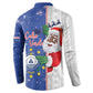 Cape Verde Christmas Button Sweatshirt Black Santa Felix Natal