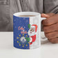 Cape Verde Christmas Ceramic Mug Black Santa Felix Natal