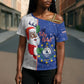 Cape Verde Christmas Cross Shoulder Shirt Black Santa Felix Natal