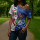 Cape Verde Christmas Cross Shoulder Shirt Black Santa Felix Natal