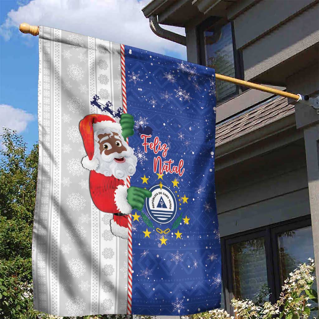 Afro Christmas in Cape Verde Garden Flag Black Santa Felix Natal - African Pride