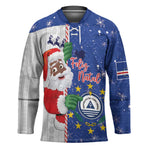 Cape Verde Christmas Hockey Jersey Black Santa Felix Natal