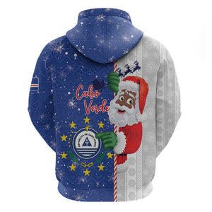 Afro Christmas in Cape Verde Hoodie Black Santa Felix Natal - African Pride