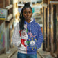 Afro Christmas in Cape Verde Hoodie Black Santa Felix Natal - African Pride