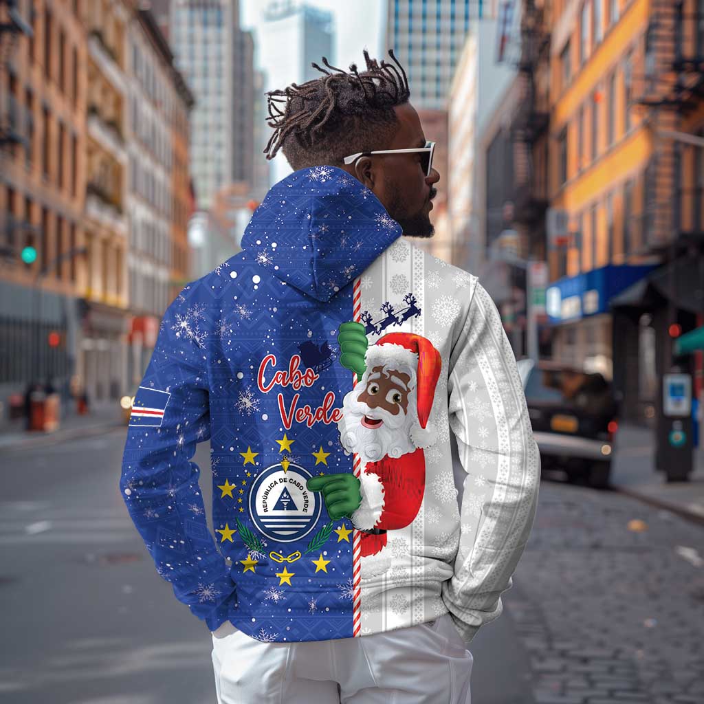Afro Christmas in Cape Verde Hoodie Black Santa Felix Natal - African Pride