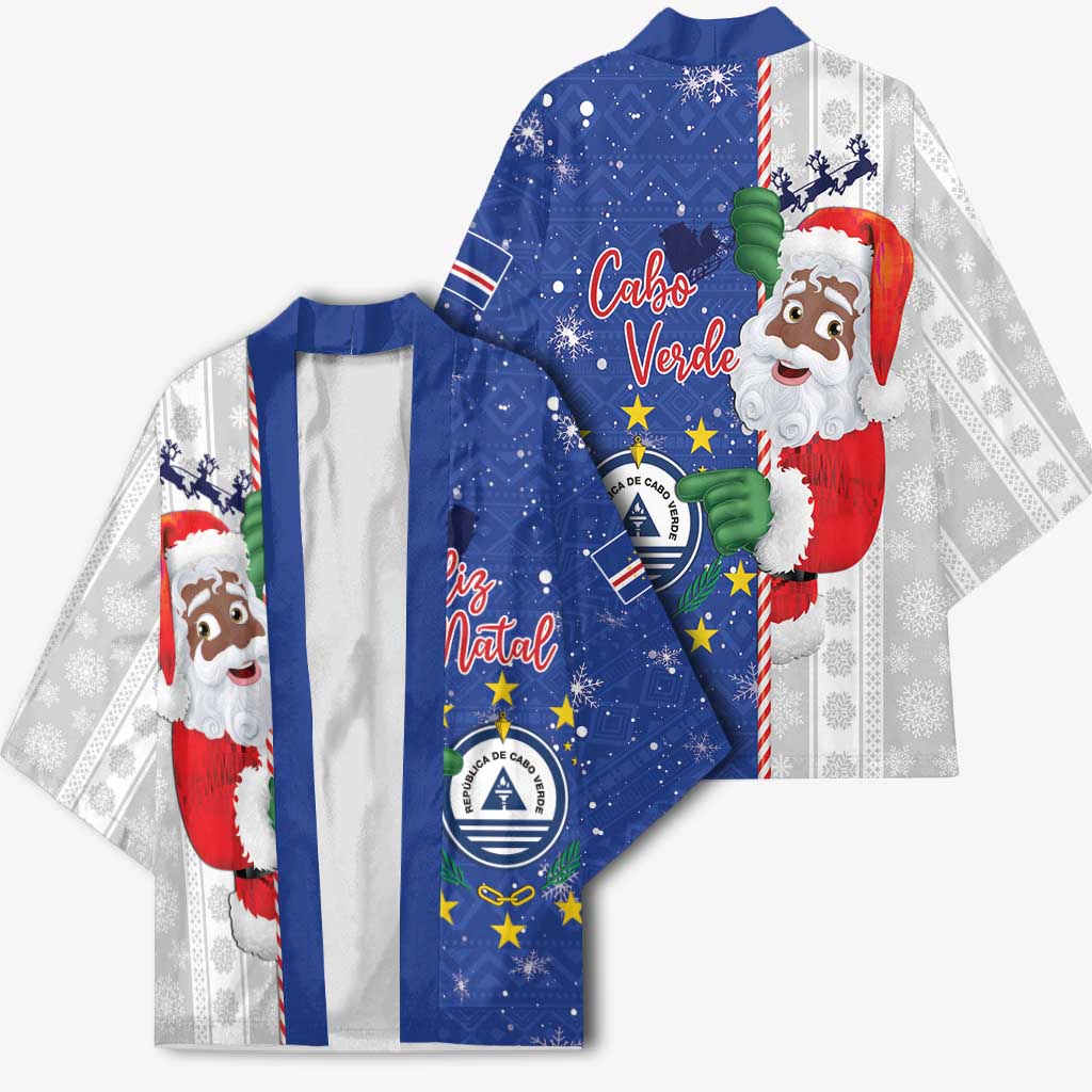 Cape Verde Christmas Kimono Black Santa Felix Natal