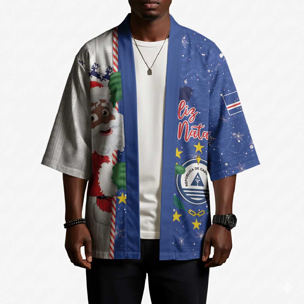 Cape Verde Christmas Kimono Black Santa Felix Natal