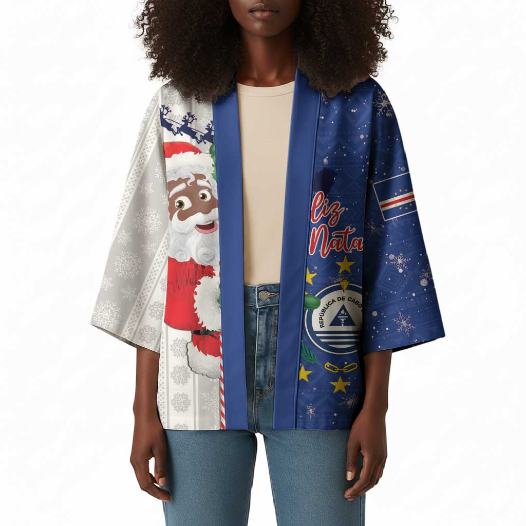 Cape Verde Christmas Kimono Black Santa Felix Natal
