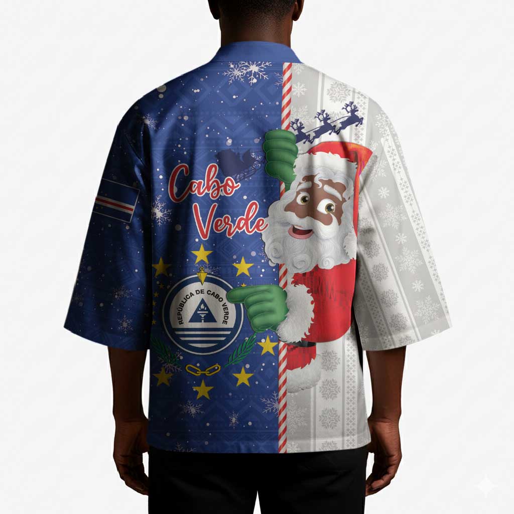 Cape Verde Christmas Kimono Black Santa Felix Natal