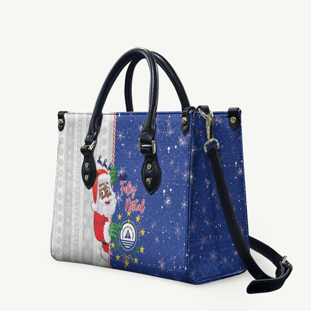Cape Verde Christmas Leather Bag Black Santa Felix Natal