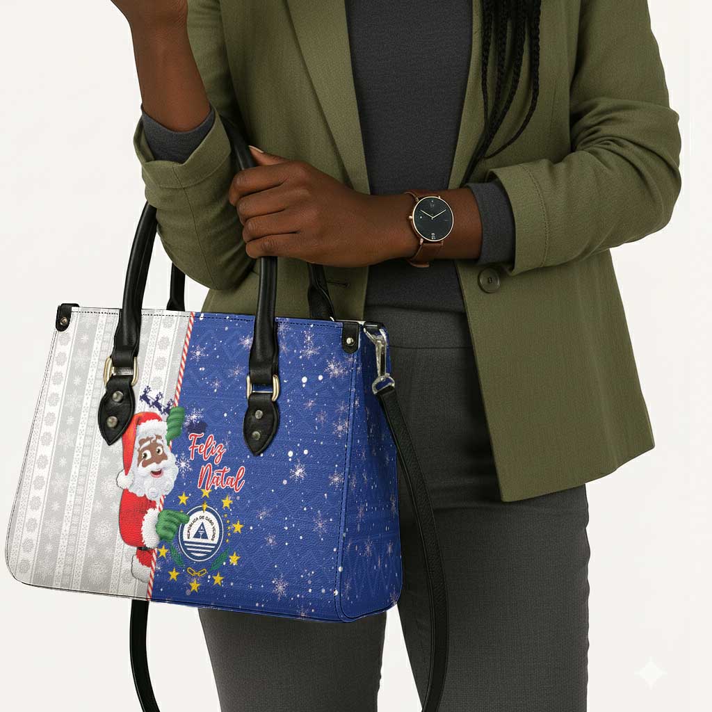 Cape Verde Christmas Leather Bag Black Santa Felix Natal