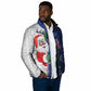 Cape Verde Christmas Padded Jacket Black Santa Felix Natal