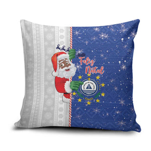 Cape Verde Christmas Pillow Cover Black Santa Felix Natal